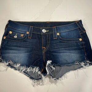 True Religion cut-off shorts. Size 29